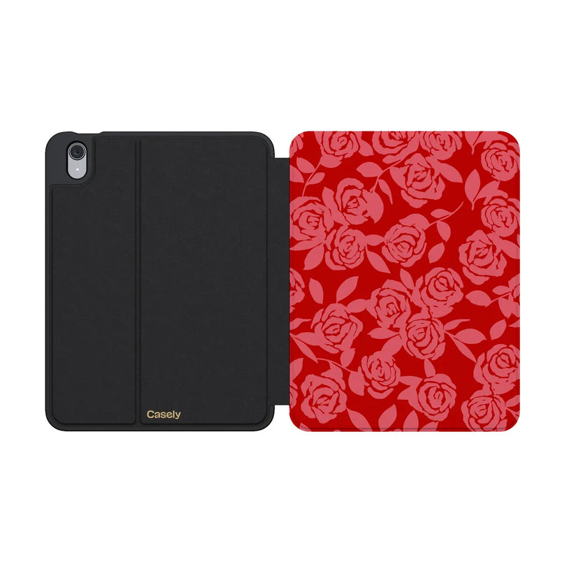 Final Rose | Red & Pink Floral iPad Case