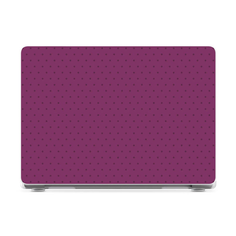 On the Dot | Plum Polka Dot Laptop Shell - 13.6" MacBook Air