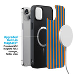Go New York | Blue & Orange Stripes Case