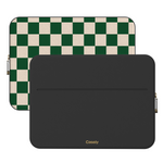Fit Check | Green Checkerboard Laptop Case