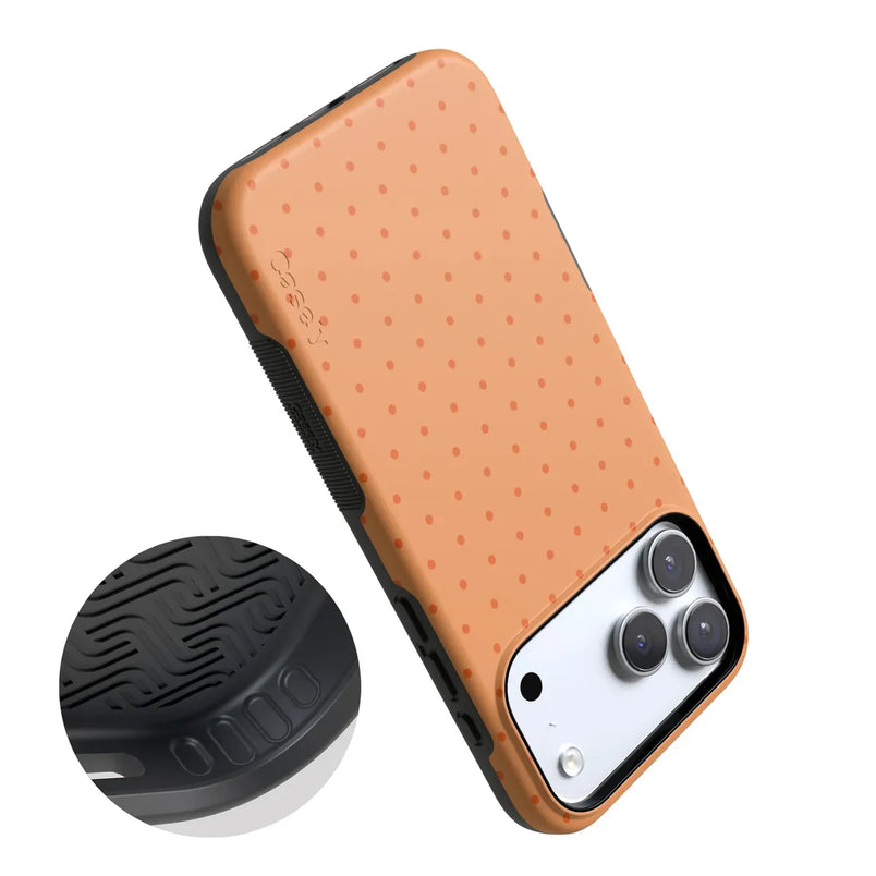 On the Dot | Orange Polka Dot Case