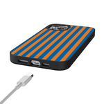 Go New York | Blue & Orange Stripes Case