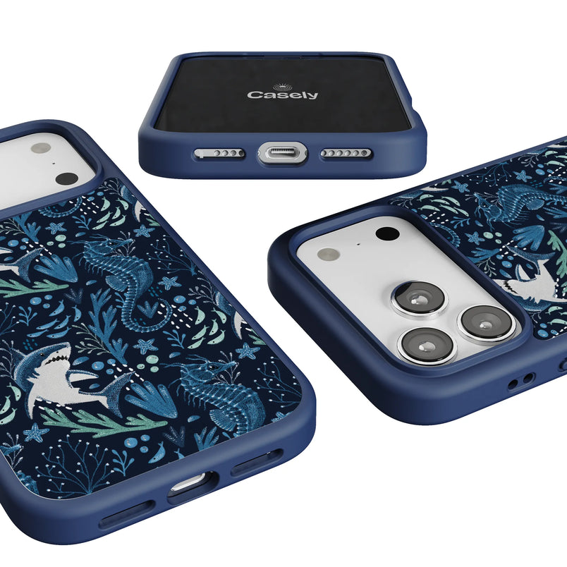 Midnight Reef | Shark Print Case