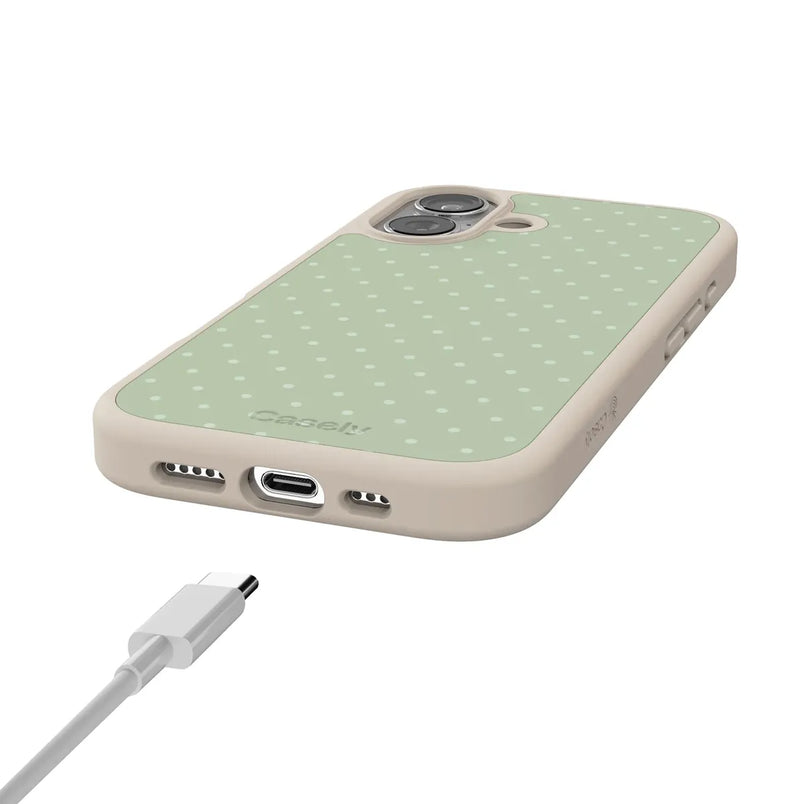 On the Dot | Green Polka Dot Case