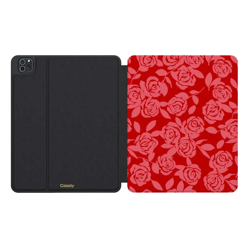 Final Rose | Red & Pink Floral iPad Case