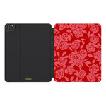 Final Rose | Red & Pink Floral iPad Case