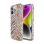 Untamed | Brown & Blue Zebra Case