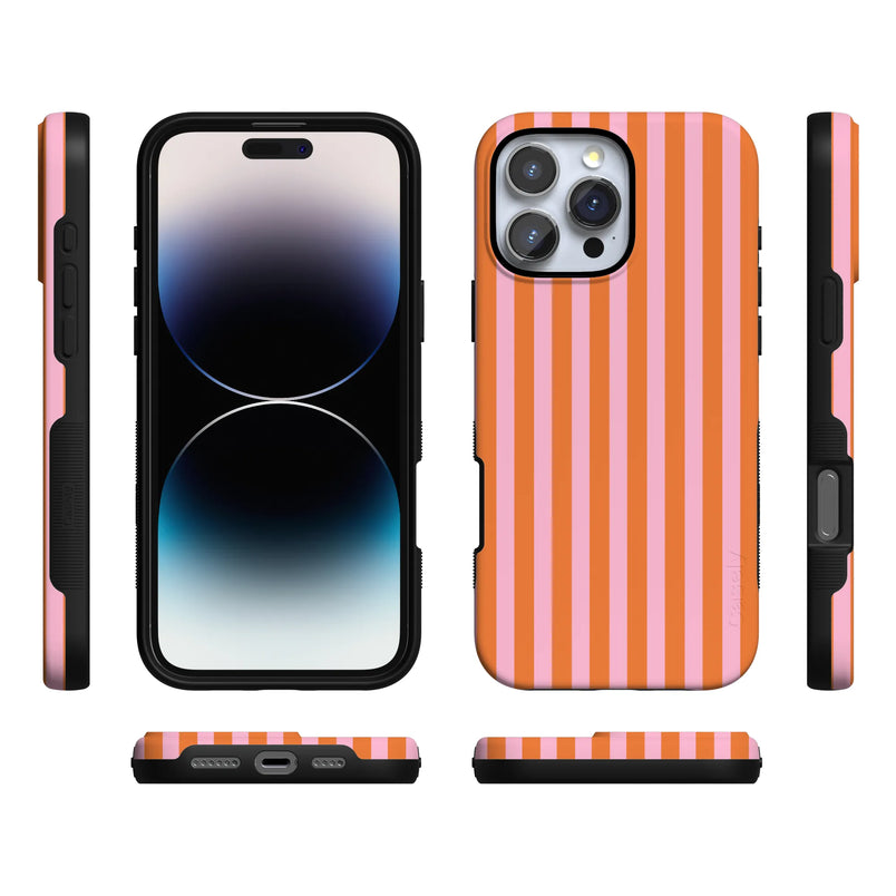 Perfect Stripes | Orange & Pink Stripes Case