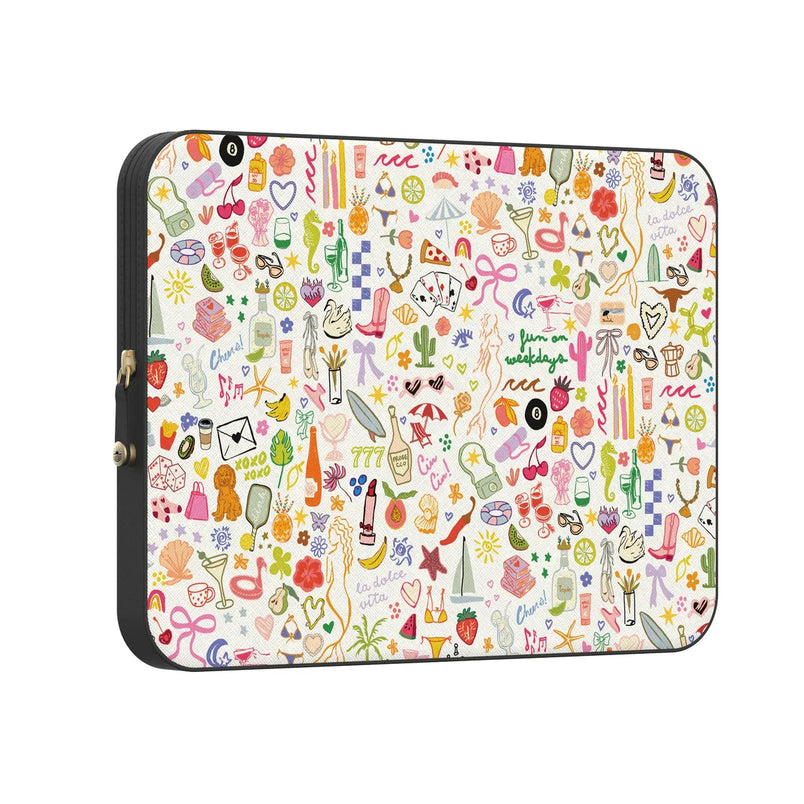 All the Fun Things | Fun on Weekdays Laptop Case