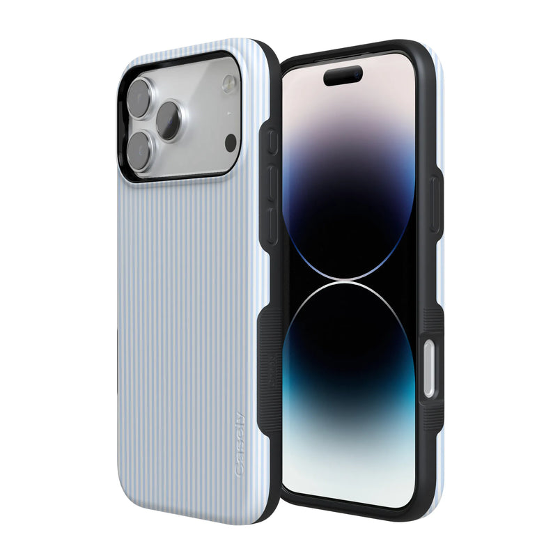 Stripes and the City | Light Blue Pinstripe Case