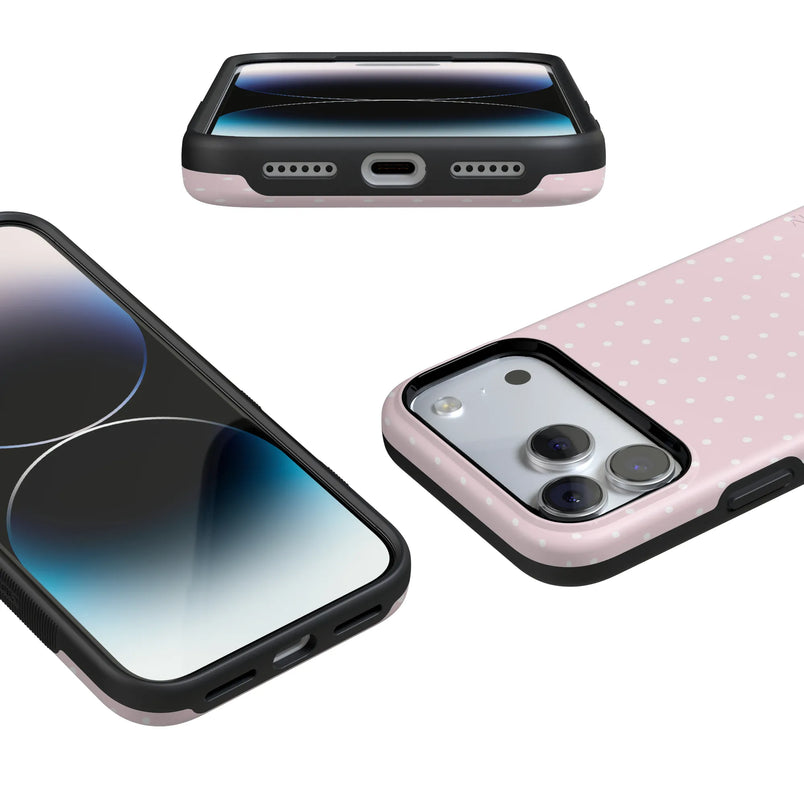 On the Dot | Pink & White Polka Dot Case
