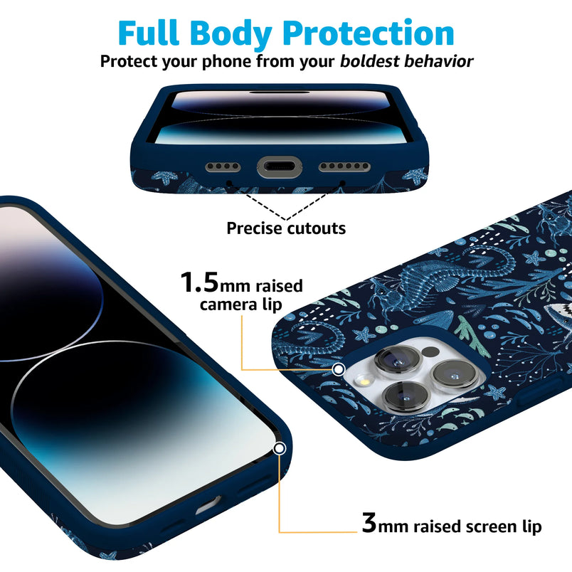 Midnight Reef | Shark Print Case