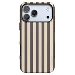 S'more Stripes | Brown Striped Case - iPhone 17 Pro