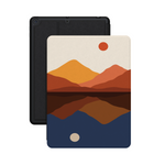 Opposites Attract | Day & Night Colorblock Mountains iPad Case