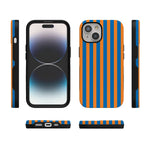 Go New York | Blue & Orange Stripes Case