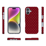 On the Dot | Maroon Polka Dot Case