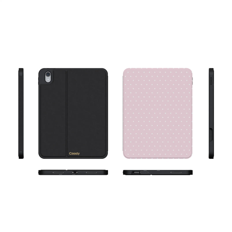 On the Dot | Pink & White Polka Dot iPad Case