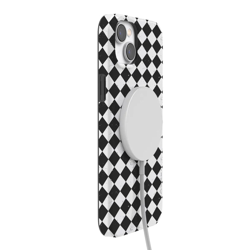 Salem's Hex | Black & White Checkered Case