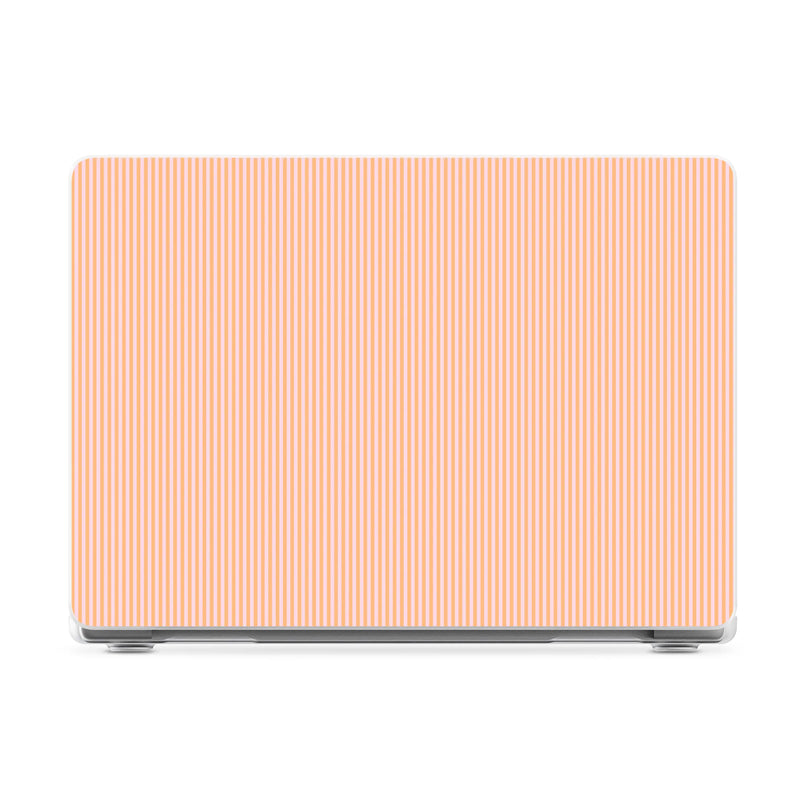 Stripes and the City | Orange & Pink Pinstripe Laptop Shell - 15" MacBook Air