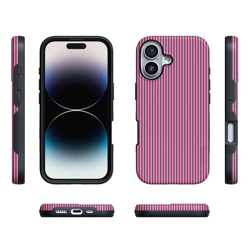 Stripes and the City | Pink & Purple Pinstripe Case