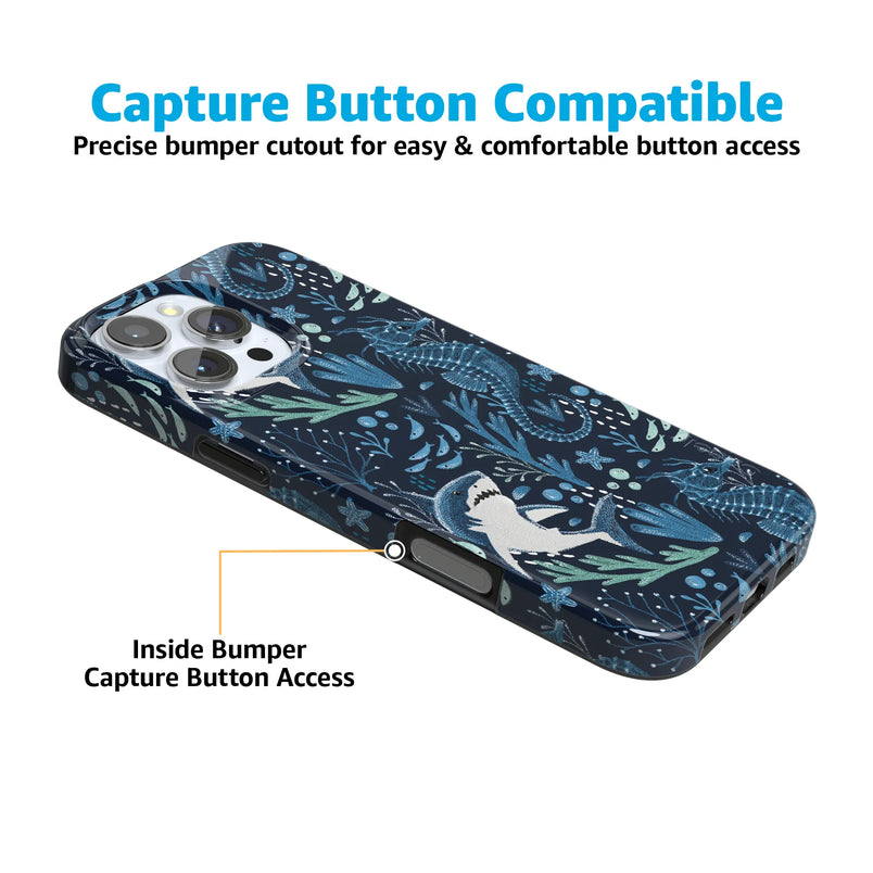Midnight Reef | Shark Print Case