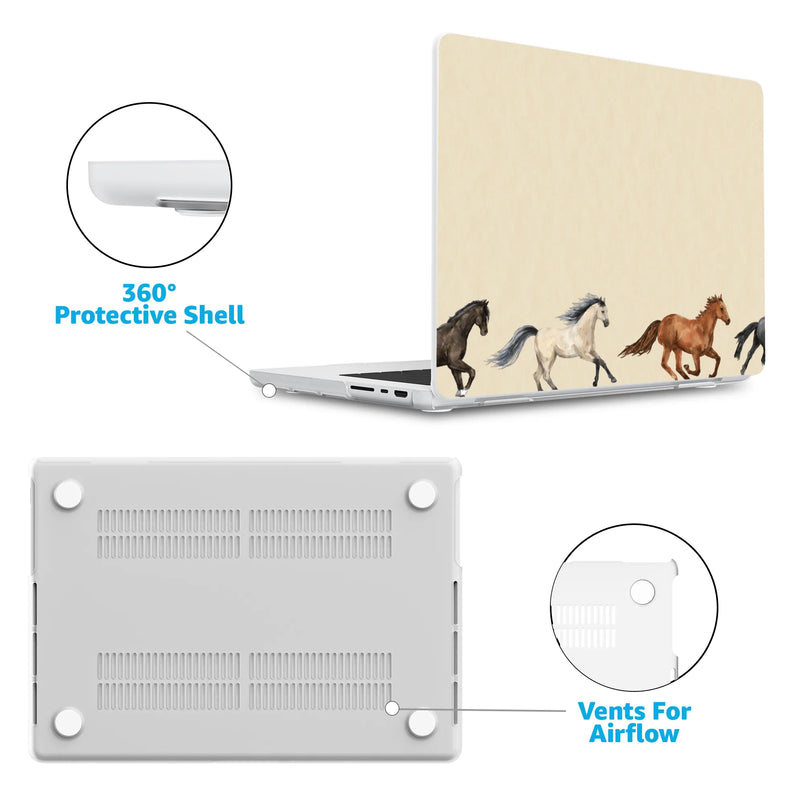 Stallion Stampede | Wild Horses Laptop Shell