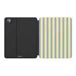 Coastline Stripes | Blue & Yellow iPad Case