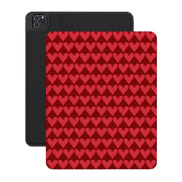 Crazy in Love | Red Hearts iPad Case