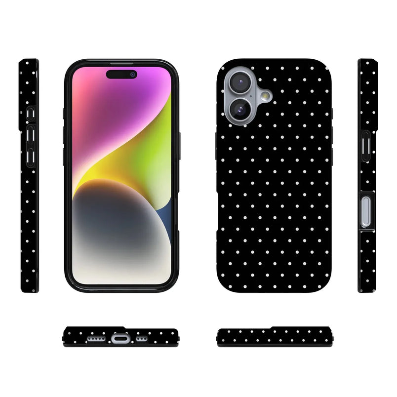 On the Dot | Black Polka Dot Case