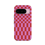 Vibe Check | Pink Checkerboard Case