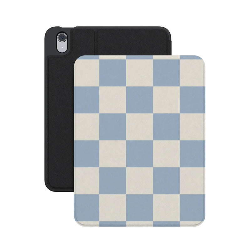Fit Check | Light Blue Checkerboard iPad Case