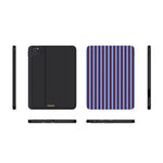 Perfect Stripes | Purple & Blue Stripes iPad Case