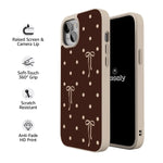 Teddy Bows | Brown Polka Dot Case