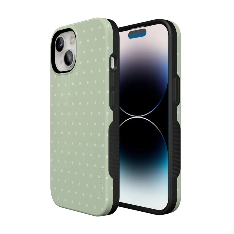 On the Dot | Green Polka Dot Case