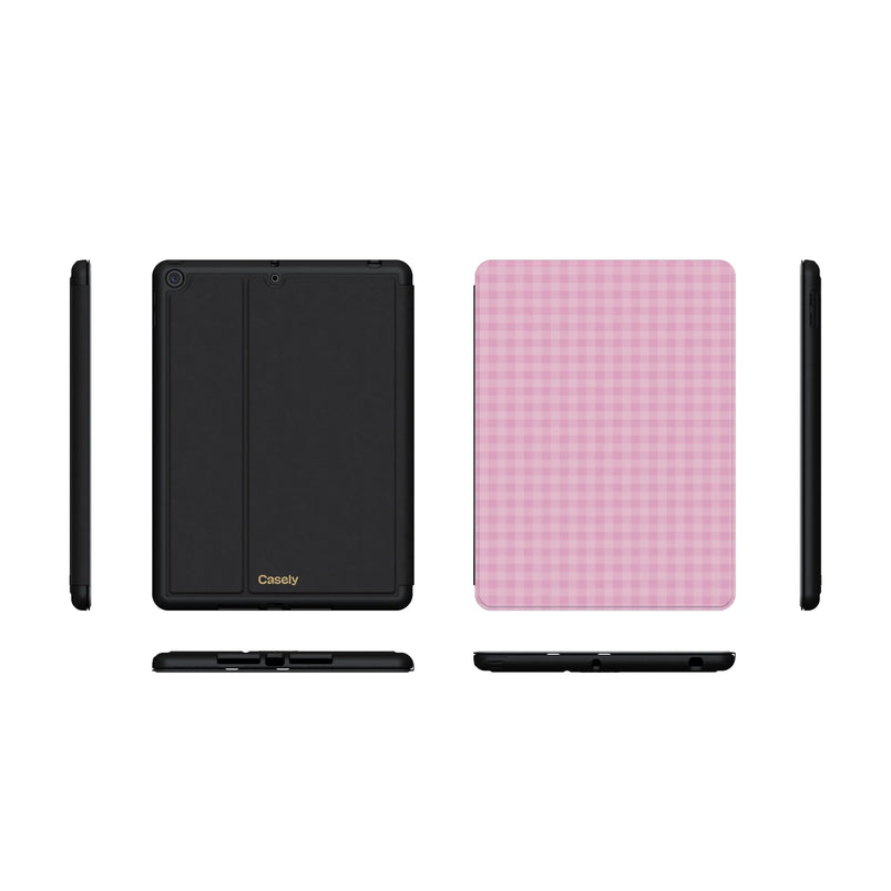 Sweet Jam | Light Pink Gingham iPad Case