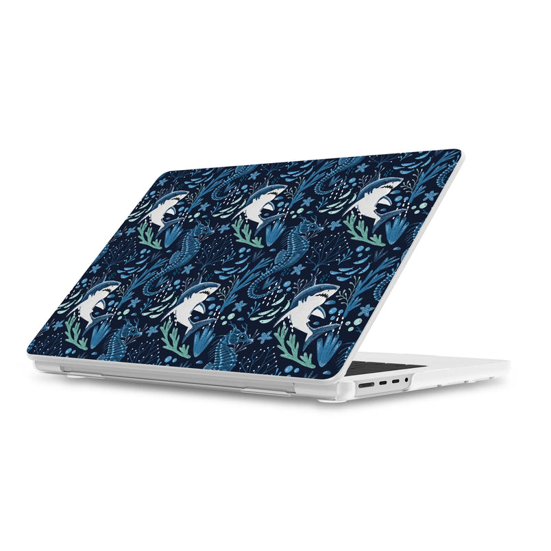 Midnight Reef | Shark Print Laptop Shell