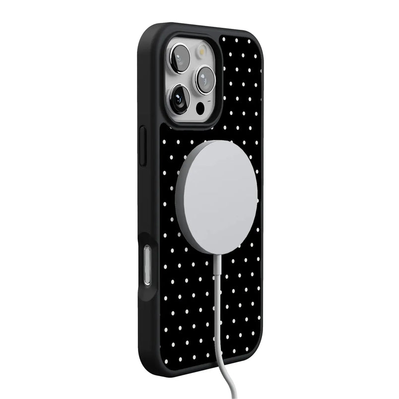 On the Dot | Black Polka Dot Case