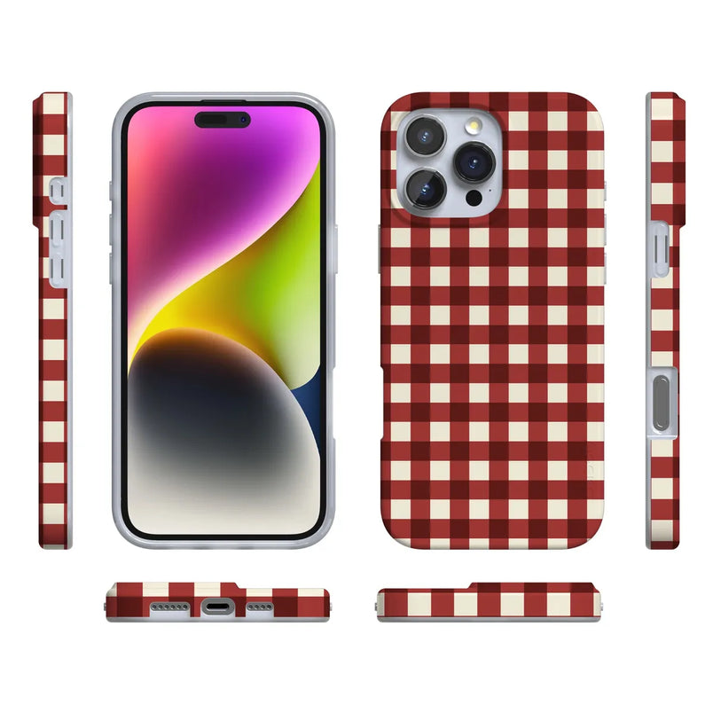 Checked Twice | Red Plaid Case