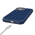 On the Dot | Navy Polka Dot Case