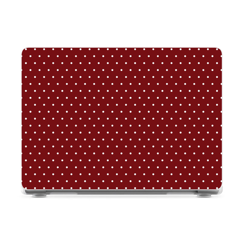 On the Dot | Maroon Polka Dot Laptop Shell - 15" MacBook Air