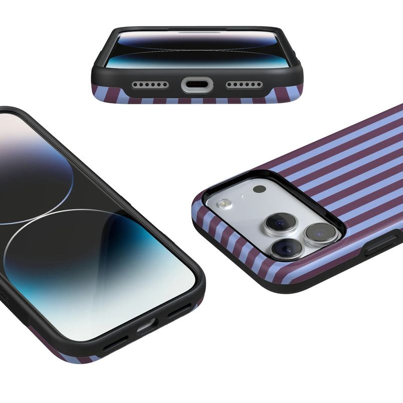 Perfect Stripes | Purple & Blue Stripes Case
