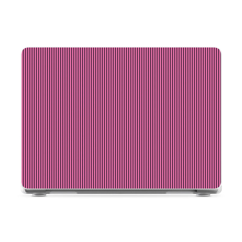 Stripes and the City | Pink & Purple Pinstripe Laptop Shell - 14" MacBook Pro