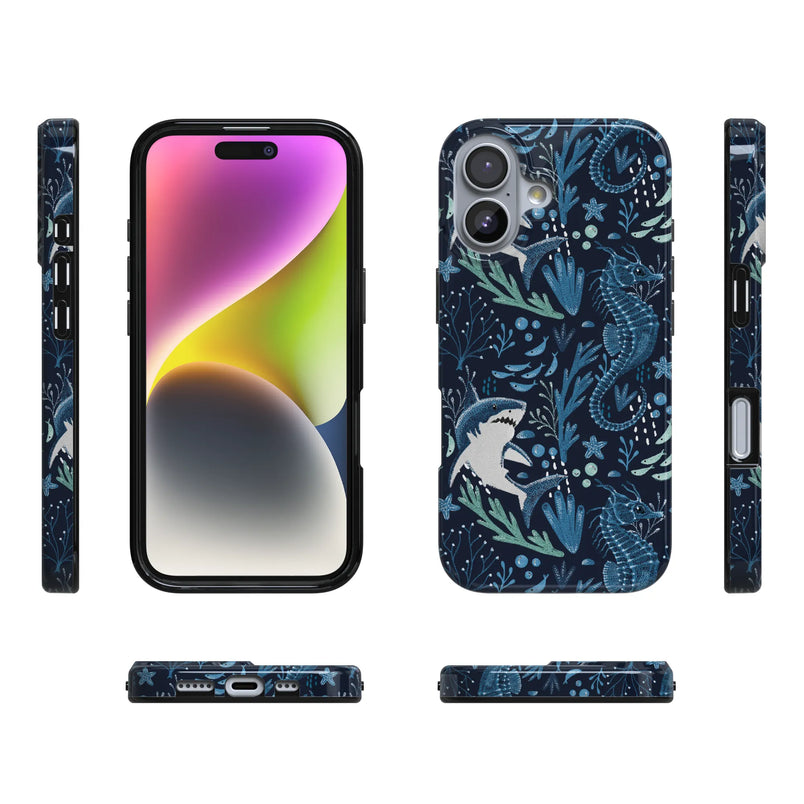 Midnight Reef | Shark Print Case