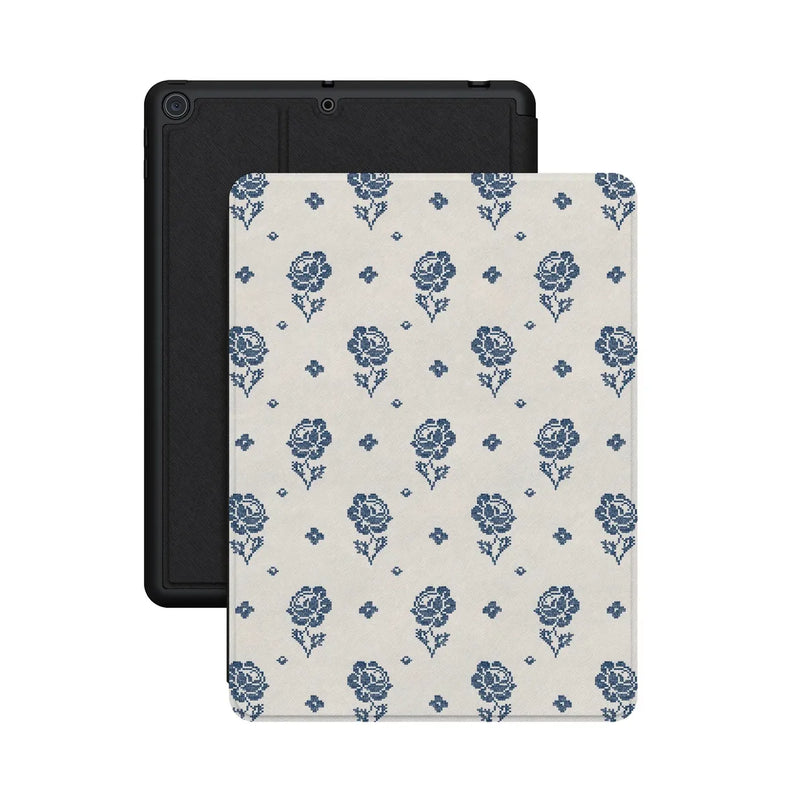 Seaside Stitch | Vintage Roses iPad Case
