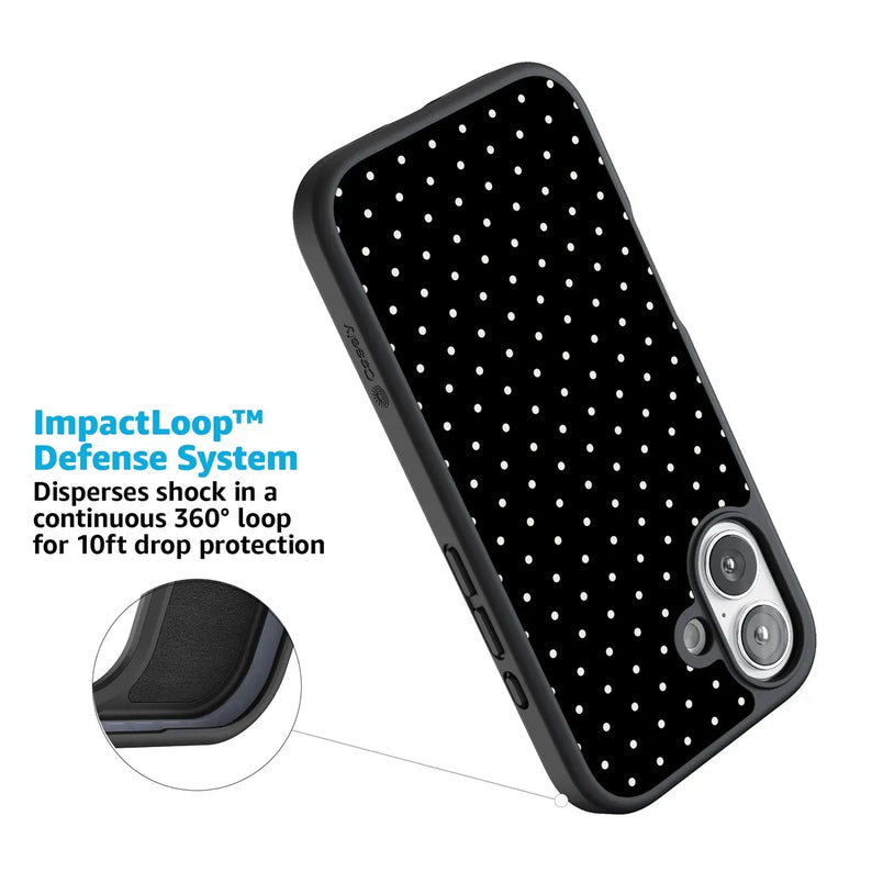 On the Dot | Black Polka Dot Case