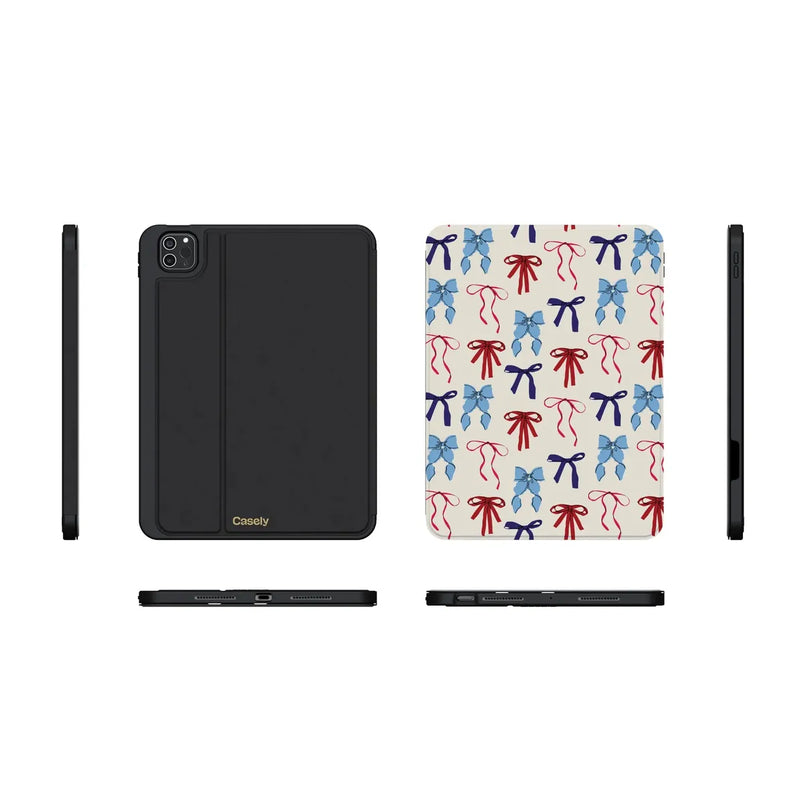 American Girlie Red White Blue Bows IPad Case american-girlie-red-white-blue-bows-ipad-case
