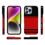 Storm Warning | Black & Red Stripes Case