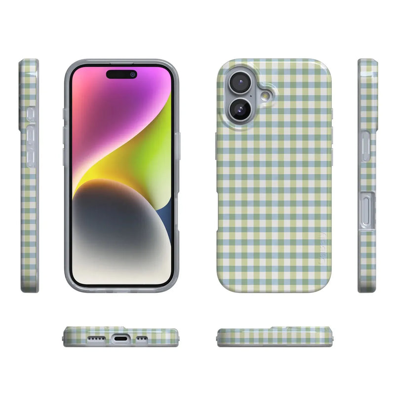 Pastel Picnic | Blue & Green Gingham Case