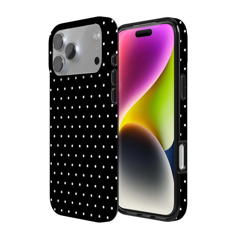 On the Dot | Black Polka Dot Case