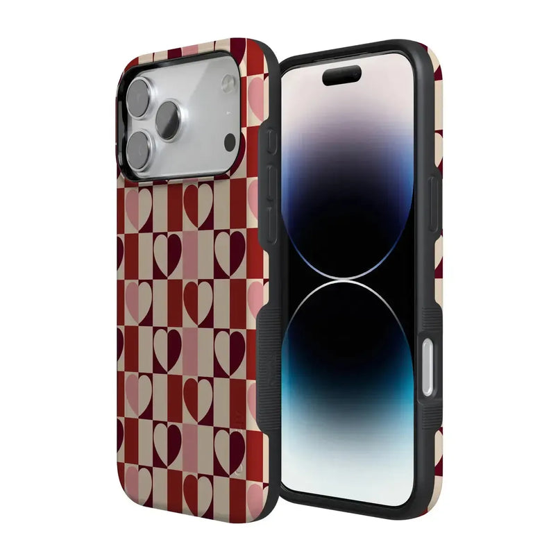 Vibe Check | Pink Checkerboard Case
